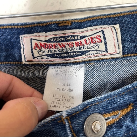 VINTAGE Andrew’s Blues 70’s Bell Bottom Jeans Women’s Size 28 - Picture 7 of 7